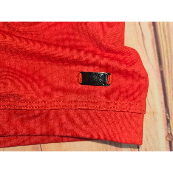 Tiger Woods Collection Nike Red Polo Shirt Large Dri-Fit Short Sleeve - Picture 6 of 8